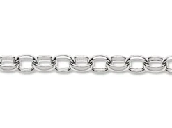 Sterling Silver 2.5mm Oval Belcher Chain Loose Unhallmarked 100% Recycled Silver