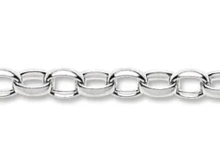 Sterling Silver 3.3mm Oval Belcher Chain Loose Unhallmarked 100% Recycled Silver