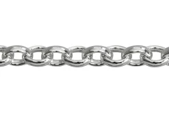 Sterling Silver 3.5mm Oval Belcher Chain Loose Unhallmarked 100% Recycled Silver