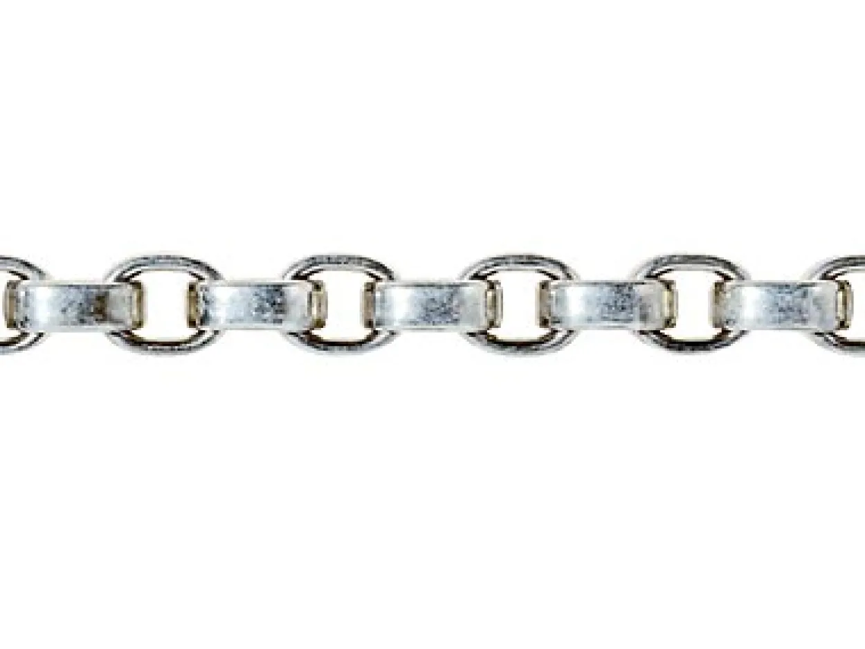 Sterling Silver 6.0mm Oval Belcher Chain Loose Unhallmarked 100% Recycled Silver