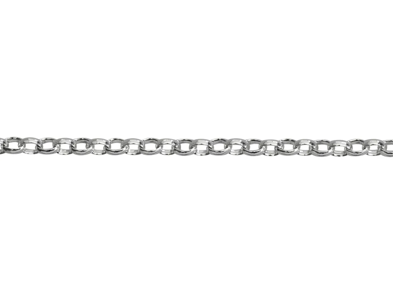 Sterling Silver 2.0mm Oval Belcher Chain Loose Unhallmarked 100% Recycled Silver