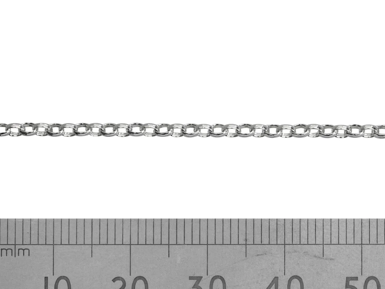 Sterling Silver 2.0mm Oval Belcher Chain Loose Unhallmarked 100% Recycled Silver