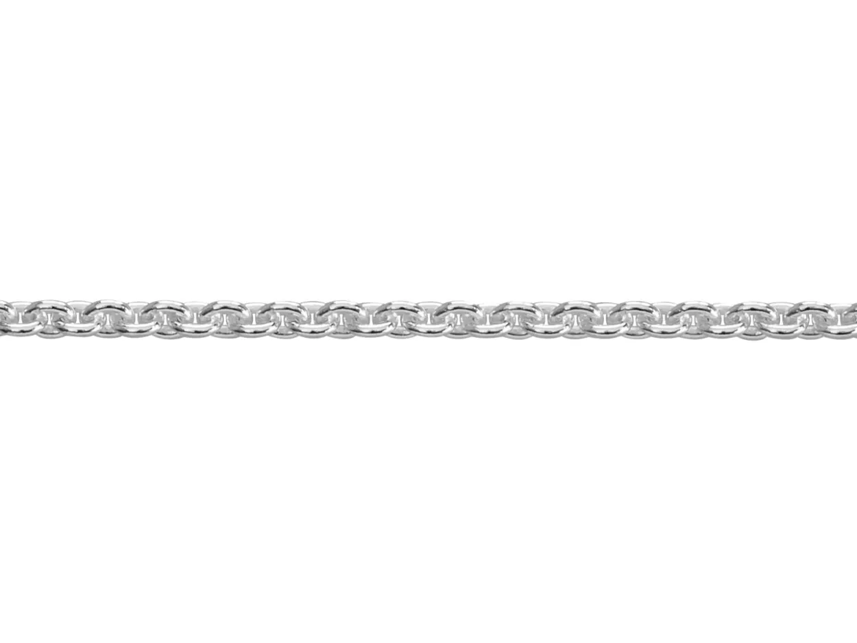 Sterling Silver 1.8mm Oval Tight Trace Chain Loose Unhallmarked 100% Recycled Silver