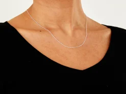 Sterling Silver 1.3mm Oval Trace Chain 18
