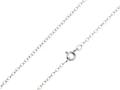 Sterling Silver 1.7mm Oval Trace Chain 16"/40cm Unhallmarked 100% Recycled Silver