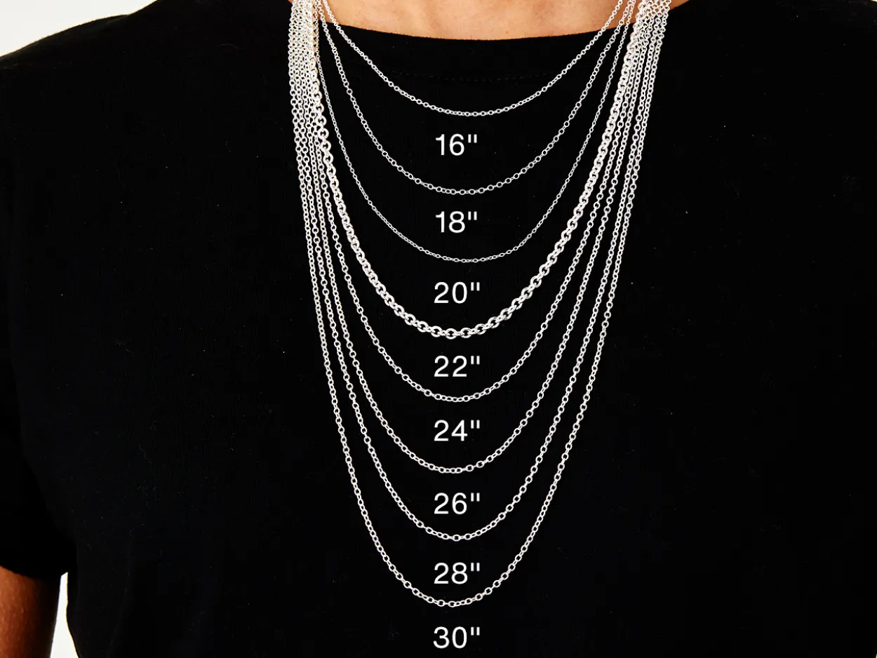 Sterling Silver 1.7mm Oval Trace Chain 16"/40cm Unhallmarked 100% Recycled Silver