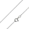 Sterling Silver 1.6mm Oval Trace Chain 18"/45cm Unhallmarked 100% Recycled Silver