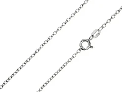 Sterling Silver 1.9mm Oval Trace Chain 16"/40cm Unhallmarked 100% Recycled Silver