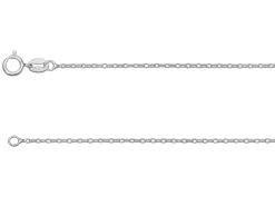 Sterling Silver 1.3mm Oval Trace Chain 24"/60cm Unhallmarked 100% Recycled Silver