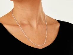 Sterling Silver 2.3mm Oval Trace Chain 20