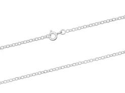 Sterling Silver 1.7mm Oval Trace Chain 22"/55cm Unhallmarked 100% Recycled Silver