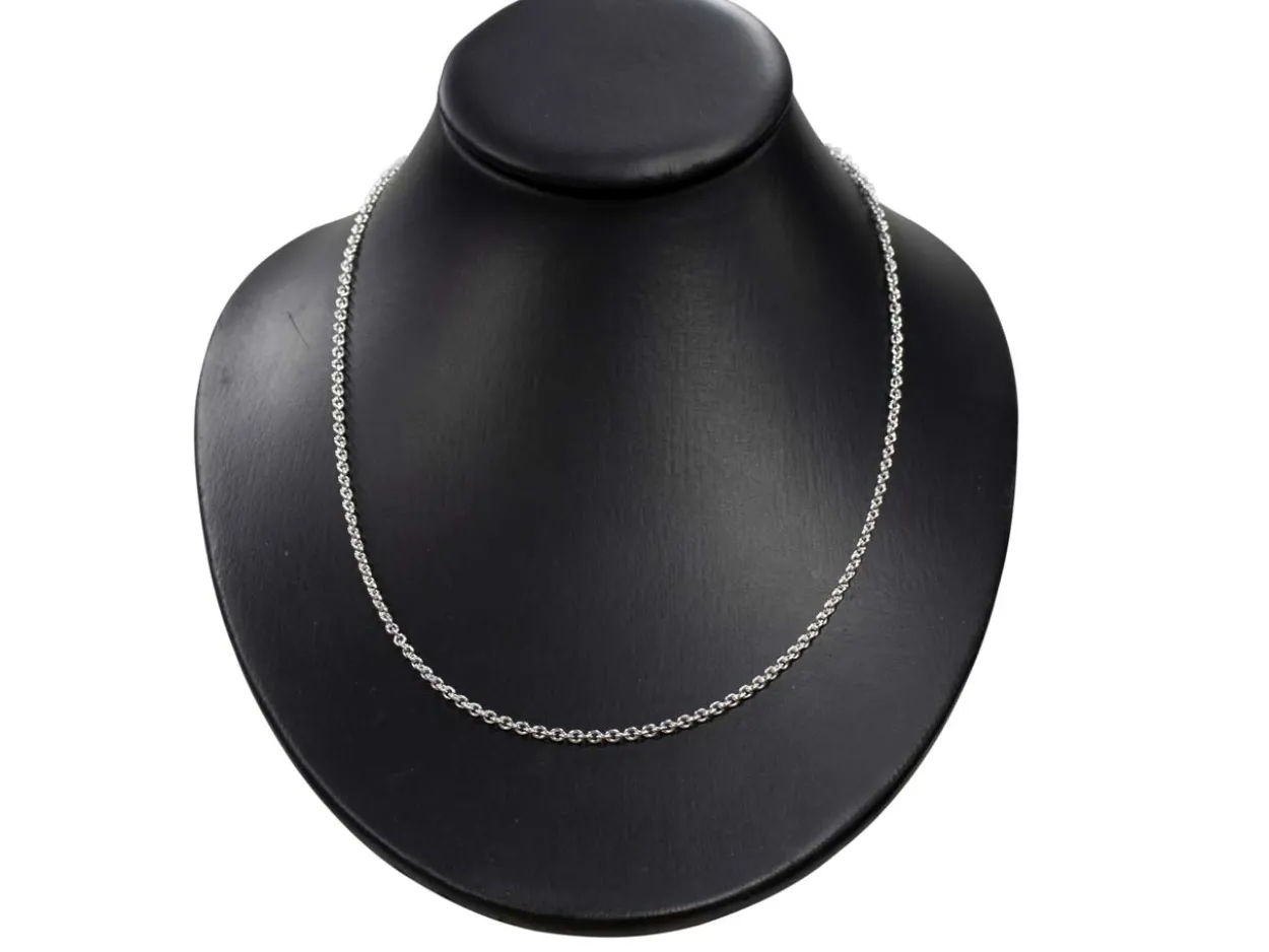 Sterling Silver 3.0mm Oval Trace Chain 22"/55cm Hallmarked, 100% Recycled Silver