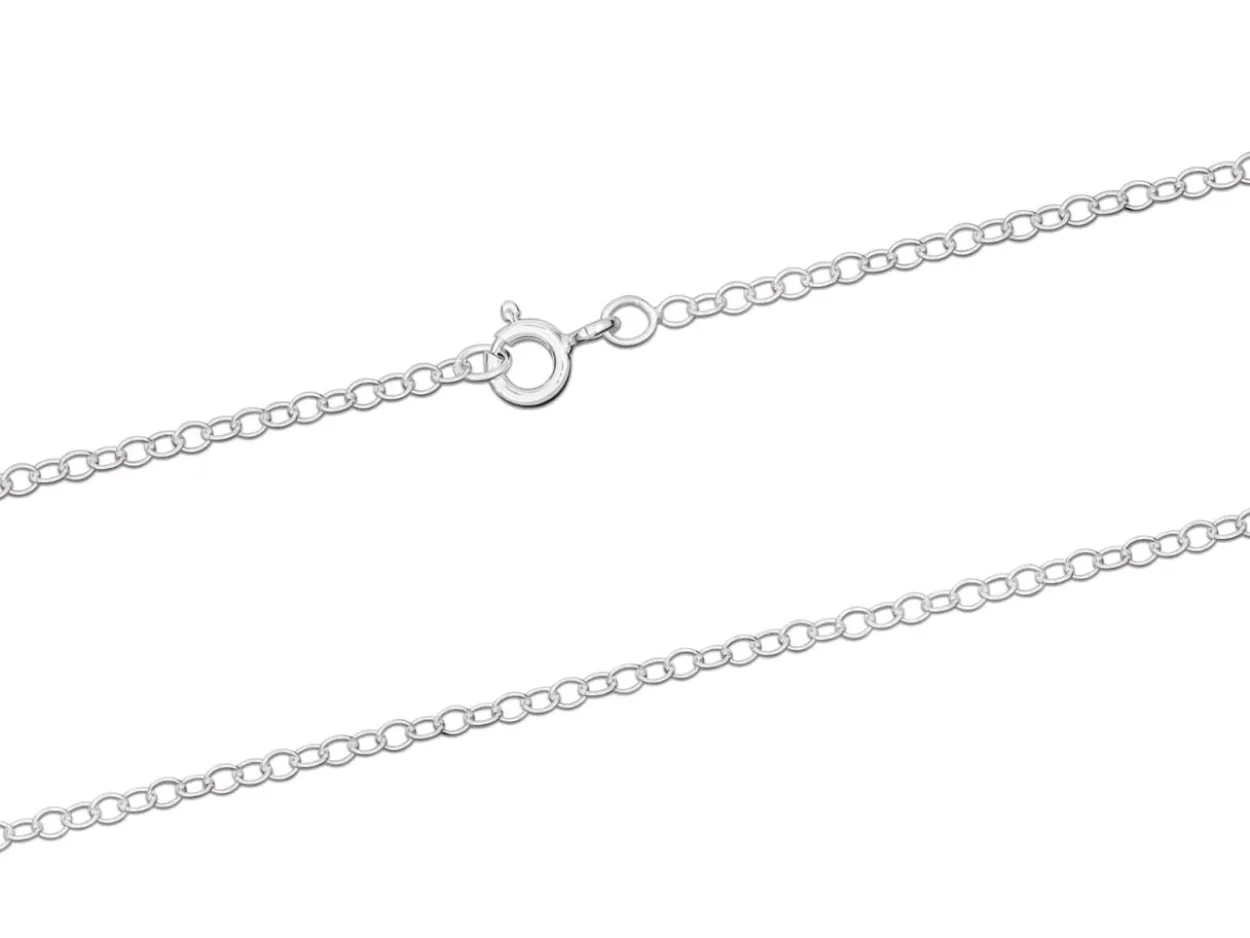 Sterling Silver 1.7mm Oval Trace Chain 26"/66cm Unhallmarked 100% Recycled Silver