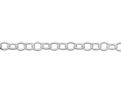 Sterling Silver 1.7mm Oval Trace Chain 26