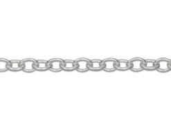 Sterling Silver 1.9mm Oval Trace Chain 18