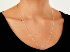 Sterling Silver 1.6mm Oval Trace Chain 22