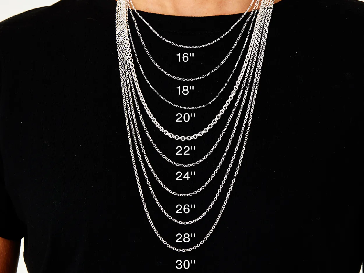 Sterling Silver 1.6mm Oval Trace Chain 16"/40cm Unhallmarked 100% Recycled Silver