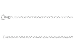 Sterling Silver 1.7mm Oval Trace Chain 24"/60cm Unhallmarked 100% Recycled Silver