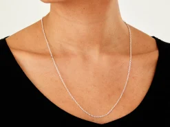 Sterling Silver 1.9mm Oval Trace Chain 22