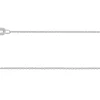Sterling Silver 1.2mm Oval Trace Chain 16"/40cm Unhallmarked