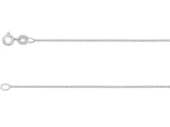 Sterling Silver 1.2mm Oval Trace Chain 16"/40cm Unhallmarked