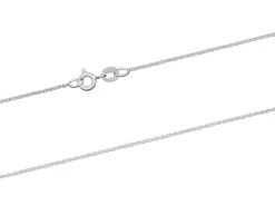 Sterling Silver 1.2mm Oval Trace Chain 16"/40cm Unhallmarked