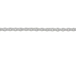 Sterling Silver 1.2mm Oval Trace Chain 16