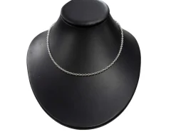 Sterling Silver 3.9mm Oval Trace Chain 18