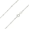 Sterling Silver 2.1mm Oval Trace Chain With Bead Station 16"/40cm Unhallmarked