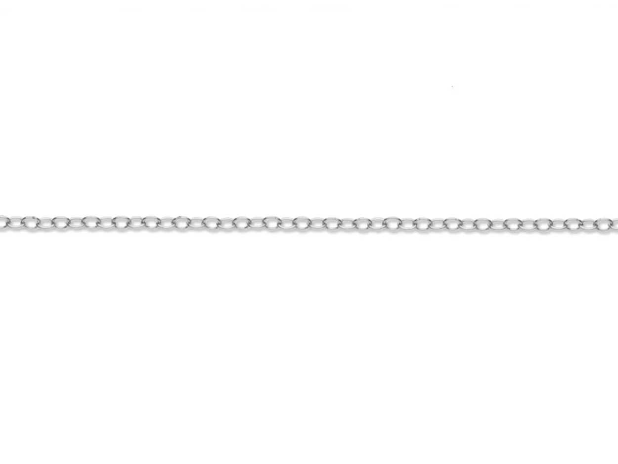 Sterling Silver 1.7mm Oval Trace Chain Loose Unhallmarked 100% Recycled Silver