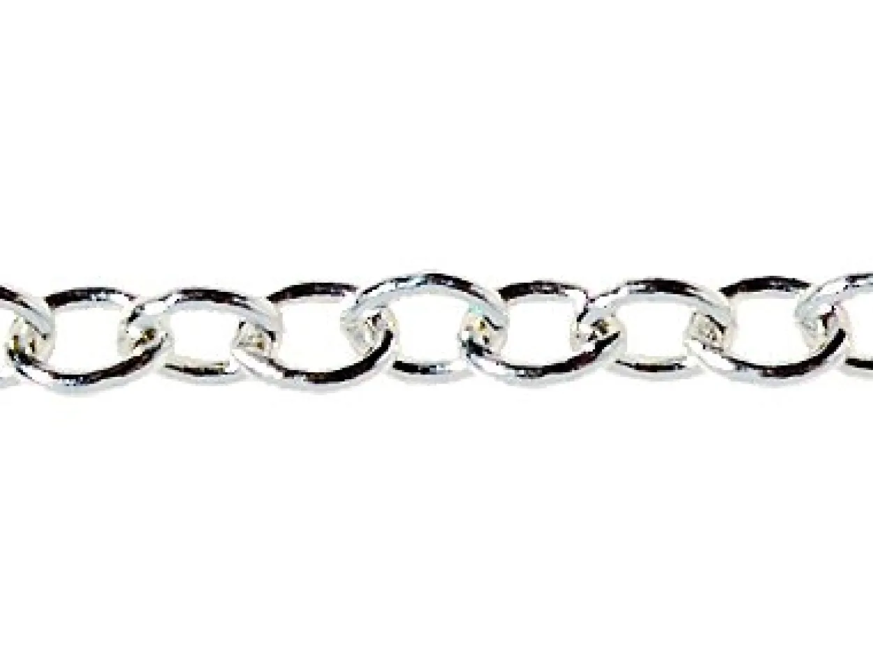 Sterling Silver 3.0mm Oval Trace Chain Loose Unhallmarked 100% Recycled Silver