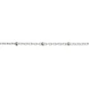 Sterling Silver 2.0mm Oval Trace Chain With Bead Station Loose Unhallmarked 100% Recycled Silver
