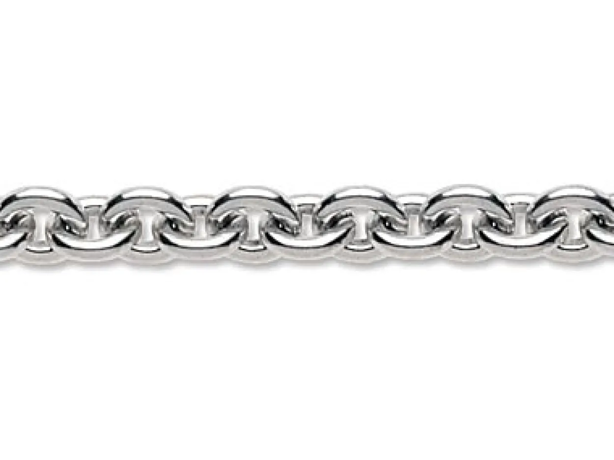Sterling Silver 5.9mm Oval Trace Chain Loose Unhallmarked 100% Recycled Silver