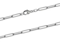 Sterling Silver 3.5mm Paperclip Trace Chain 18"/45cm Hallmarked, 100% Recycled Silver