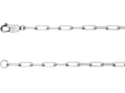 Sterling Silver 3.1mm Paperclip Trace Chain 18"/45cm Unhallmarked 100% Recycled Silver