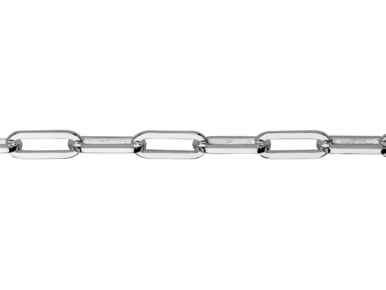 Sterling Silver 3.1mm Paperclip Trace Chain 20"/50cm Unhallmarked 100% Recycled Silver