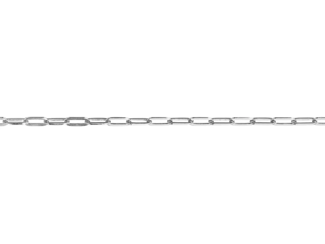 Sterling Silver 3.1mm Paperclip Trace Chain Loose Unhallmarked 100% Recycled Silver