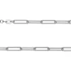 Sterling Silver 3.4mm Patterned Paperclip Trace Chain 18"/45cm Unhallmarked 100% Recycled Silver