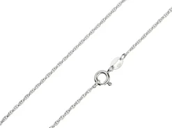 Sterling Silver 1.5mm Prince Of Wales Rope Chain 18"/45cm Heavy Unhallmarked 100% Recycled Silver