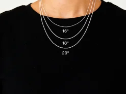 Sterling Silver 1.2mm Prince Of Wales Rope Chain 16