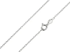Sterling Silver 1.5mm Prince Of Wales Rope Chain 18"/45cm Light Unhallmarked 100% Recycled Silver
