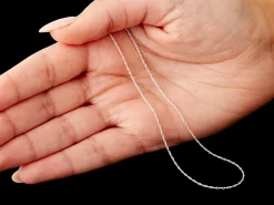 Sterling Silver 1.5mm Prince Of Wales Rope Chain 16