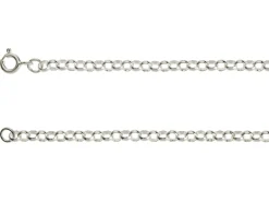 Sterling Silver 3.4mm Round Belcher Chain 18"/45cm Hallmarked