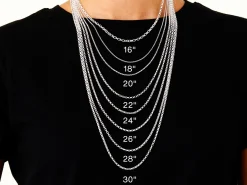 Sterling Silver 1.4mm Round Belcher Chain 18