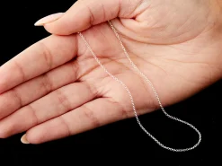 Sterling Silver 1.4mm Round Belcher Chain 16