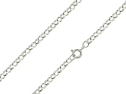 Sterling Silver 3.4mm Round Belcher Chain 16"/40cm Unhallmarked