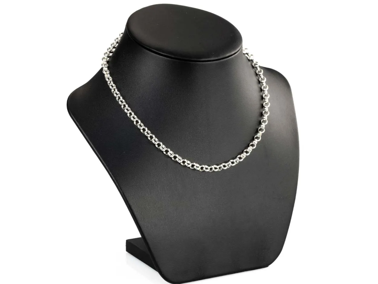 Sterling Silver 5.0mm Round Belcher Chain 18"/45cm Heavy Hallmarked