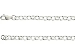 Sterling Silver 5.0mm Round Belcher Chain 16"/40cm Heavy Hallmarked