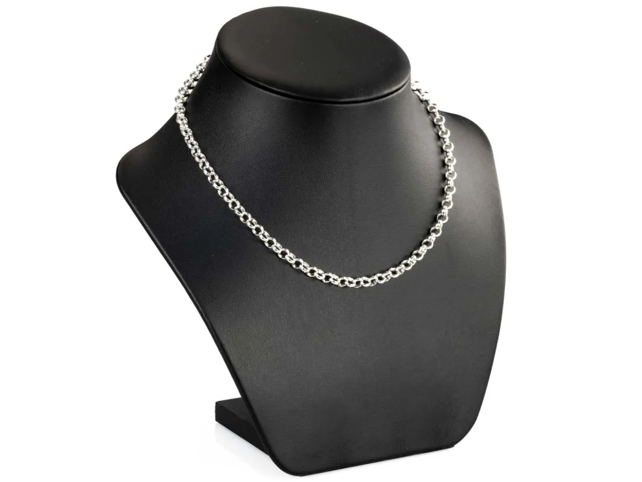 Sterling Silver 5.0mm Round Belcher Chain 16"/40cm Heavy Hallmarked