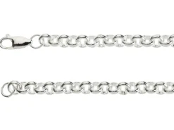 Sterling Silver 6.0mm Round Belcher Chain 16"/40cm Hallmarked